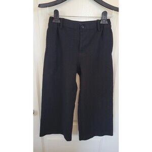 Women's Maje Wide Leg Polary Black Cullotes Pants
